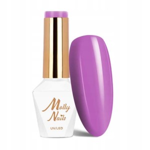 Molly Nails Fancy Fashion 334 Belly Dance Gel Polish HEMA/Di-HEMA Free Fioletowy lakier hybrydowy LED/UV 8g