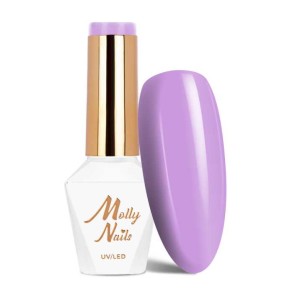 Molly Nails Flamingo 142 Cosmopolitan Gel Polish HEMA/Di-HEMA Free Fioletowy lakier hybrydowy LED/UV 8g