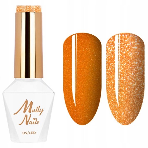 Molly Nails Flashing Lights Neon Nr 642 Fizziness HEMA/Di-HEMA Free Brokatowy lakier hybrydowy LED/UV Gel Polish 8g