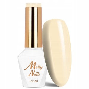 Molly Nails Glamour Women 1 Lucky Jade Stone Gel Polish HEMA/Di-HEMA Free Żółty lakier hybrydowy LED/UV 8g