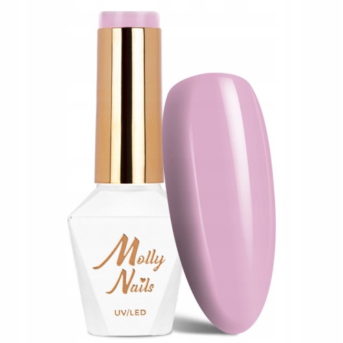 Molly Nails Glamour Women 4 Sweet Dreams Gel Polish HEMA/Di-HEMA Free Różowy lakier hybrydowy LED/UV 8g