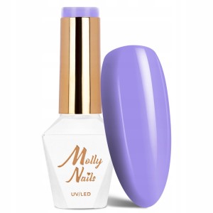 Molly Nails Glamour Women 5 Violet Room Gel Polish HEMA/Di-HEMA Free Fioletowy lakier hybrydowy LED/UV 8g