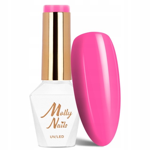 Molly Nails Inspired By You Nr 51 Candy Girl Gel Polish HEMA/Di-HEMA Free Różowy lakier hybrydowy LED/UV 8g