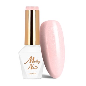 Molly Nails Madame French Nr 425 Mademoiselle Gel Polish HEMA/Di-HEMA Free Różowy lakier hybrydowy LED/UV 8g