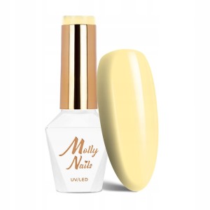 Molly Nails Power Flower 720 Yellow Daffodil Gel Polish HEMA/Di-HEMA Free Żółty lakier hybrydowy LED/UV 8g