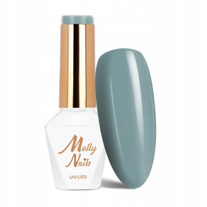Molly Nails Pure Nature Nr 102 Glacier Gel Polish HEMA/Di-HEMA Free Zielono niebieski lakier hybrydowy LED/UV 8g