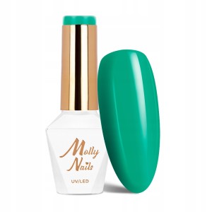 Molly Nails Rest & Relax 93 Chillout Gel Polish HEMA/Di-HEMA Free Zielony lakier hybrydowy LED/UV 8g