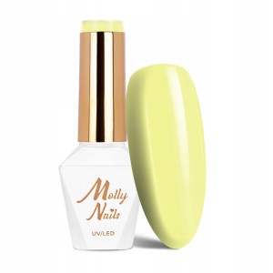 Molly Nails Rest & Relax 96 Relaxing Gel Polish HEMA/Di-HEMA Free Żółty lakier hybrydowy LED/UV 8g