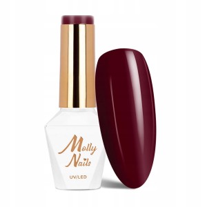 Molly Nails Story Time Nr 625 Overnight Gel Polish HEMA/Di-HEMA Free Czerwony lakier hybrydowy LED/UV 8g