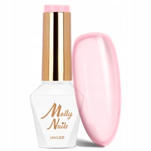 Molly Nails Wedding Yes, I Do 26 Elegant Blush Gel Polish HEMA/Di-HEMA Free Różowy transparentny lakier hybrydowy LED/UV 8g