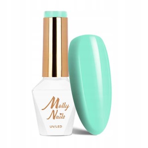 Molly Nails Yoghurt 123 Passion Dessert Gel Polish HEMA/Di-HEMA Free Zielony lakier hybrydowy LED/UV 8g
