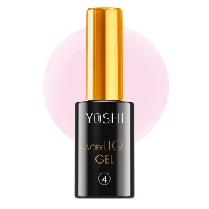 Yoshi AcryLIQ GEL No 4 Akrylożel w butelce UV LED do paznokci nasycony różowy 10ml