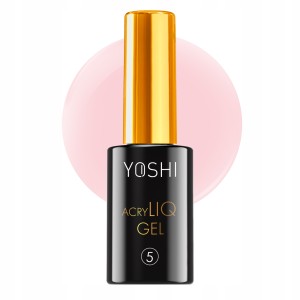 Yoshi AcryLIQ GEL No 5 Akrylożel w butelce UV LED do paznokci pastelowy różowy 10ml