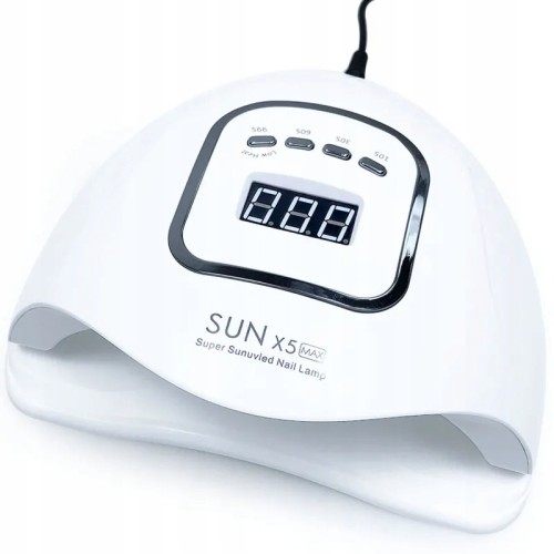 Profesjonalna lampa do paznokci Sun X5 Max Dual LED UV 80W do hybryd i akrylożeli