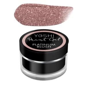 Yoshi Paint Gel Platinum Blush Brokatowy żel do zdobień paznokci pastelowy róż 5g