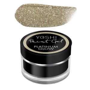 Yoshi Paint Gel Platinum Glow Brokatowy żel do zdobień paznokci złoty 5g