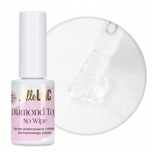 Allelac Diamond Top No Wipe Top bez przemywania z efektem diamentowego połysku HEMA/Di-HEMA Free 7g