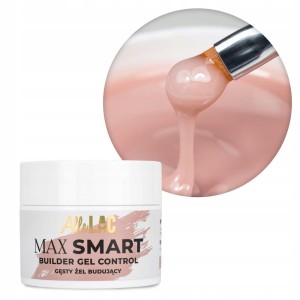 AlleLac Max Smart Builder Gel Control Pure Nude Beżowy żel budujący gęsty 45g