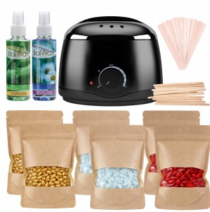 ItalWax Zestaw do depilacji - podgrzewacz Black 100W + 6x wosk twardy Limited Collection 100g + preparat przed i po depilacji + szpatułki