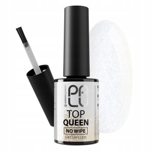 Palu Top Queen No Wipe Transparentny top hybrydowy lakier nawierzchniowy z drobinkami 11g