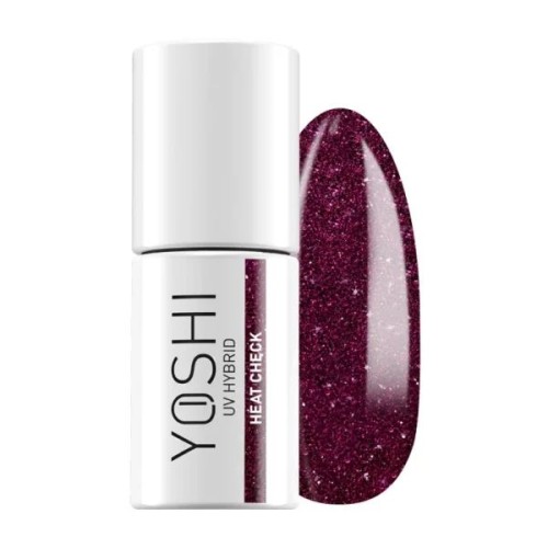 Yoshi Cat Eye Fireline 262 Heat Check HEMA/Di-HEMA Free Malinowy magnetyczny lakier hybrydowy z efektem kociego oka 6ml