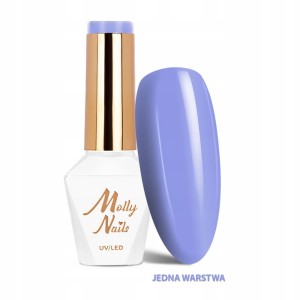 Molly Nails Lakier Hybrydowy Lawendowy Pastelowy 293 Lavender Ice 8g – kolekcja Sorbet HEMA Free wiosna