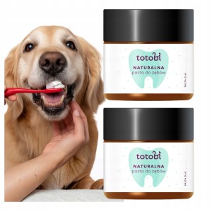 Totobi pasta do zębów psa i kota naturalna bez fluoru kokos mięta masło shea 2 x 50 ml