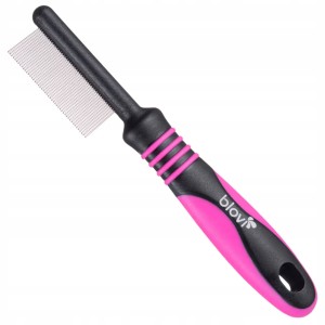 Blovi Face & Ear Mini Comb Mały Precyzyjny Grzebień do Okolic Oczu Uszu Pyszczka Psa i Kota 47 Pinów 14 cm