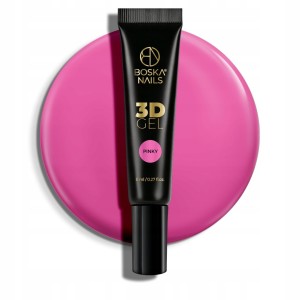 Boska Nails Żel do Zdobień 3D 622 Pinky Różowy Kwiatki Serduszka 8ml