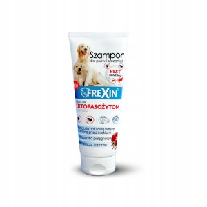 FreXin Szampon dla Psa i Szczeniąt Alergika Przeciw Pasożytom z Witaminami 220g