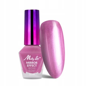 MollyLac Mirror Effect Lakier metaliczny efekt lustra nr 06 różowy 10ml