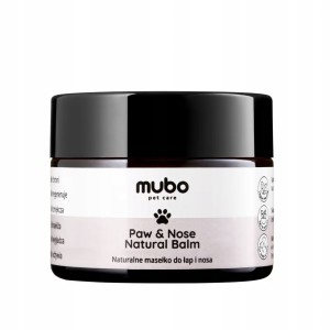 Mubo Naturalne Masełko do Łap i Nosa w Słoiczku dla Psa i Kota 50 g