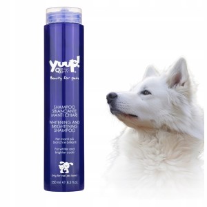 Yuup! Home Whitening and Brightening Shampoo Rozjaśniający Szampon dla Białych Psów do Białej i Jasnej Sierści bez Wybielaczy 250 ml