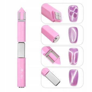 Molly Nails Magnetyzer do Hybryd 4w1 Magnes Efekt Kocie Oko Różowy