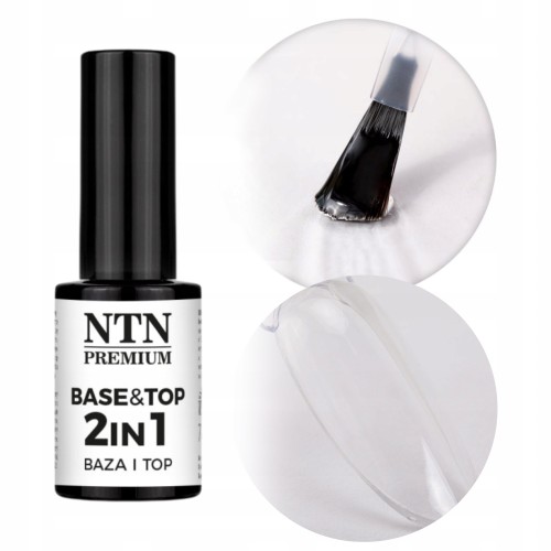 NTN Premium Baza i Top 2w1 do paznokci hybrydowych Clear 7g