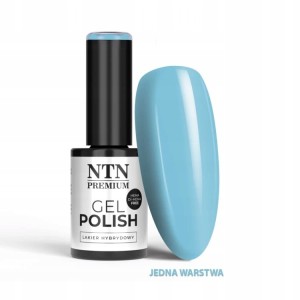NTN Premium Lakier do Paznokci Hybrydowy 555 Blue niebieski limitowany 5g