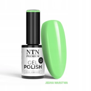 NTN Premium Lakier do Paznokci Hybrydowy 558 Light Green jasno zielony limitowany 5g