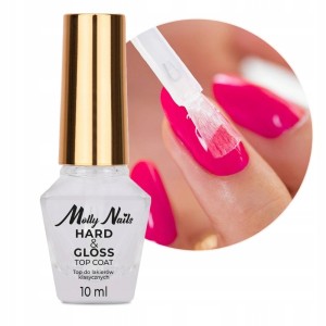 Molly Nails Nabłyszczający Top Coat do Lakierów Klasycznych Hard i Gloss Vinyl Effect 10ml