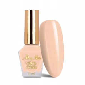 Molly Nails Winylowy Lakier Klasyczny Beżowy Nude Vinyl Effect 10ml