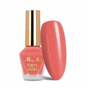 Molly Nails Winylowy Lakier Klasyczny Różowy Sparking Pink Vinyl Effect 10ml