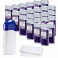 Zestaw do depilacji ItalWax 24x wosk w rolce Flex Wine + podgrzewacz Single Fo 40W + paski.jpg