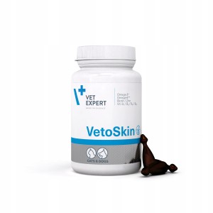 Vet Expert Kapsułki na Wypadającą Sierść VetoSkin 90 sztuk