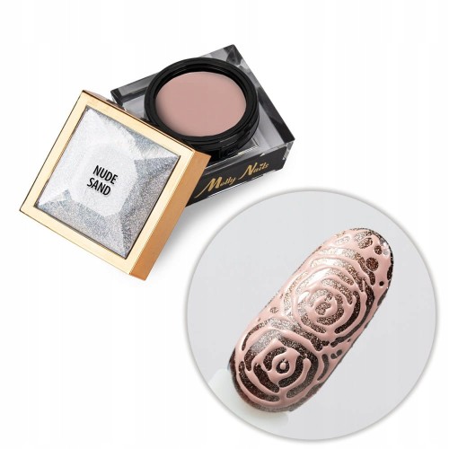 Molly Nails Creative Flow Color Gel Nude Sand beżowy żel do zdobień paznokci z efekt topnienia 5g