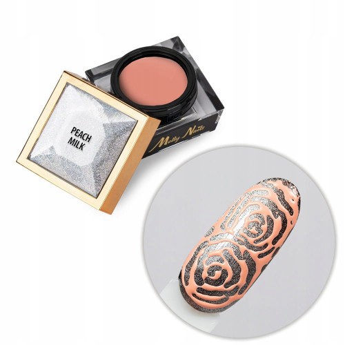 Molly Nails Creative Flow Color Gel Peach Milk brzoskwiniowy żel do zdobień paznokci z efekt topnienia 5g