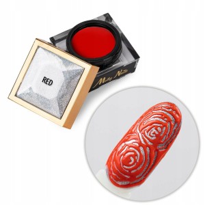 Molly Nails Creative Flow Color Gel Red czerwony żel do zdobień paznokci z efekt topnienia 5g