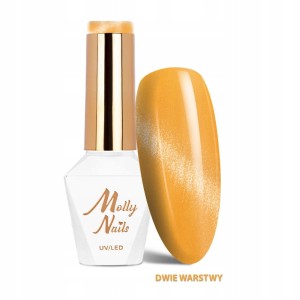 Molly Nails Lakier Hybrydowy Cat Eye Glacier Crush 277 Honey efekt kociego oka 8g