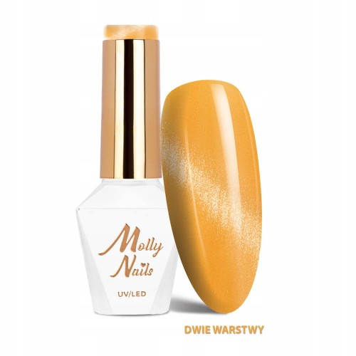 Molly Nails Lakier Hybrydowy Cat Eye Glacier Crush 277 Honey efekt kociego oka 8g