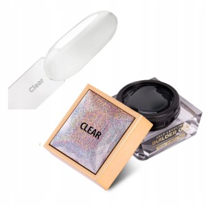 Molly Nails Żel Budujący Samopoziomujący twardy średniogęsty Self Leveling Clear 15g
