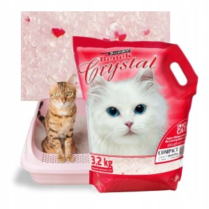 Super Benek Crystal Compact Żwirek Silikonowy dla Kota drobnoziarnisty 7,6L