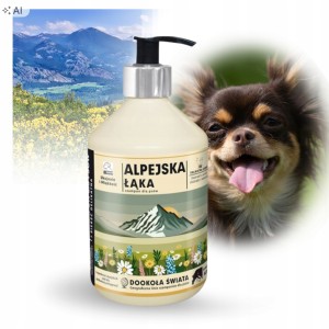Super Beno Szampon dla Psa Delikatna Sierść i Skóra Wrażliwa Alpejska Łąk 400ml
